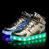 Men's Glowing Sneakers Unisex Luxury Luminous Sneakers USB LED Colorful Lighted Luminous Shoes Women Night Light Vulcanize Shoes