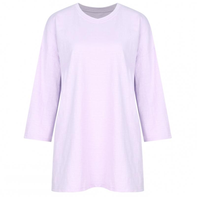 Shop   Women Slub Cotton 3 4 Sleeve Tee Mustard Dai Wsh 1112