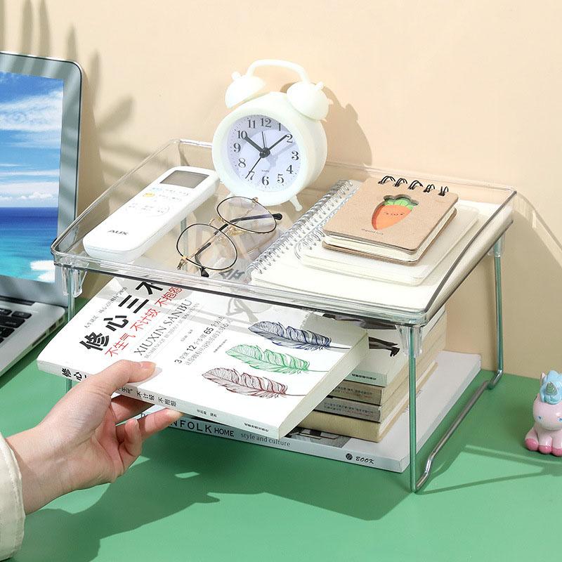 Cosmetics Storage Rack Kitchen Shelf Household Multifunctional Desktop Double-layer Sorting Organizer Save Space