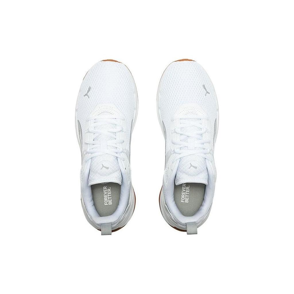 Puma Lépéshossz Kényelmes Tartós Légáteresztő Alacsony szárú Alkalmi Futócipő Unisex Sneakerek Fehér Barna 389422-02