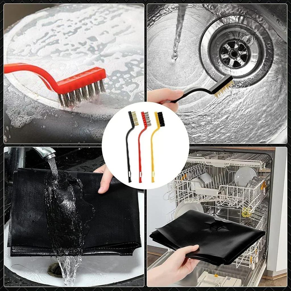 Stove Burner Covers Gas Stove Protectors Reusable Non-Stick  Fast Clean Liners Washable Stove Top Covers for Kitchen/Cooking