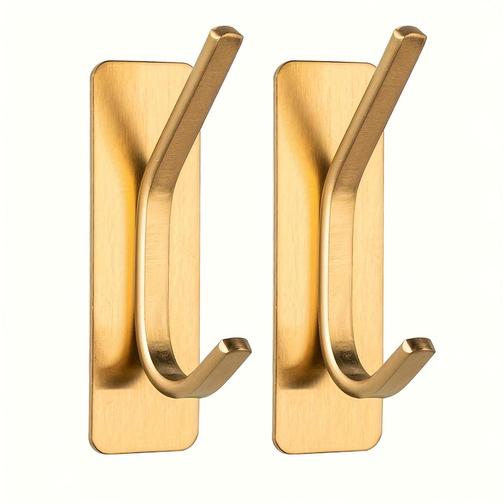 4pcs, No Drilling Required, Adhesive Hook for Clothes,Towels,Bath Towels, Bathrobes, Hats, Keys, Hooks, Bathroom, Toilet, Bedroom, Dormitory, Kitchen