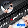 9PCS Car Door Sills Guards Stickers Film Anti Scratch Carbon Fiber Protector Scuff Pedal Cover Auto Accessories