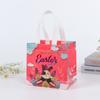 1PC Easter Gift Bag with Handle Protable Non-Woven Fabric Rabbit Egg Bunny Cute Candy Cookie Bag for Shopping Easter Party Decor