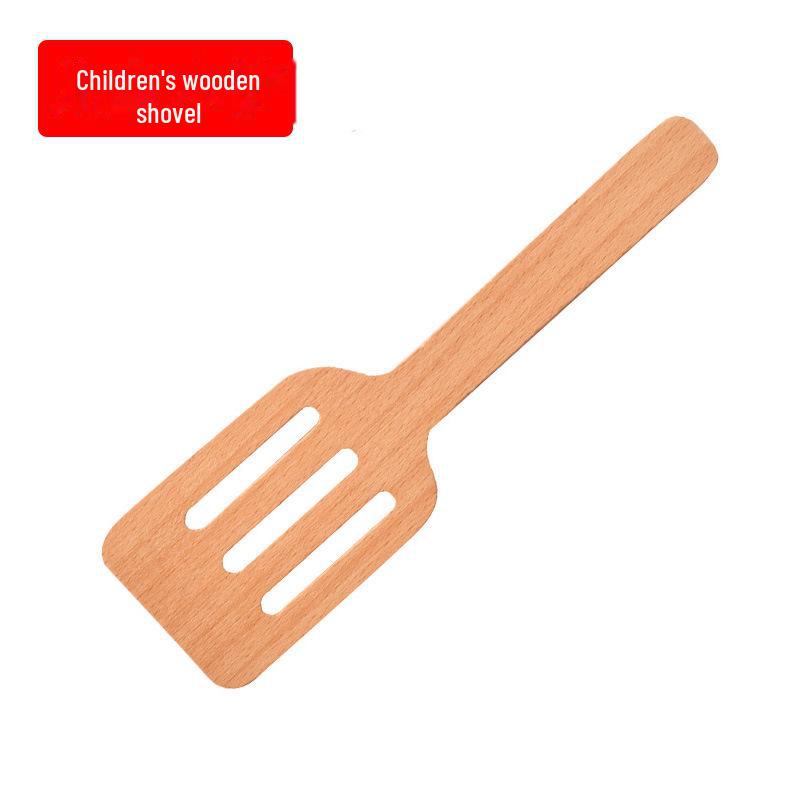 Yiwang Wooden Play Kitchen Toy Set Includes a Frying Pan and Hot Pot for Qieqi Le Cooking Fun.