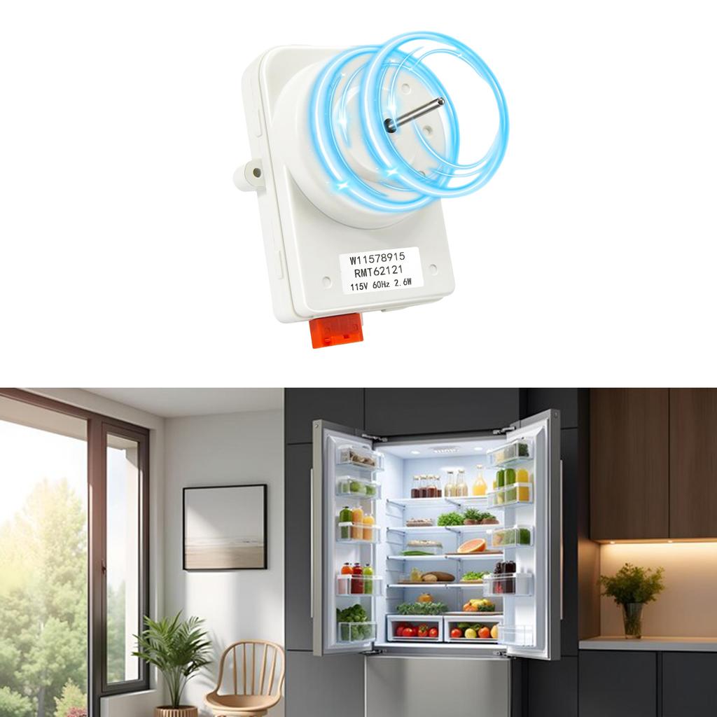 115V Refrigerator Evaporator Fan Motor for W11578915 Fridge Replacement Part Fridge Condenser Fan Motor Accessories