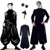 Jujutsu Kaisen Geto Suguru Cosplay Anime Kostüm Schwarze Schuluniform Perücke Anzug Halloween Herren Kostüme Kleidung
