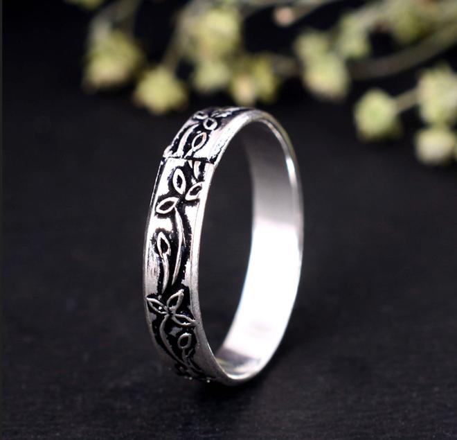 Handmade Silver Arthritis Ring – Adjustable Therapy Splint for Thumb & Finger Joints, Comfortable Jewelry