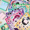 8 Pcs Toy Puzzle Stickers, DIY Dress-up Face-changing Stickers Handicrafts And Reusable Stickers