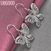 925 Sterling Silver Butterfly Earrings Wedding Jewelry