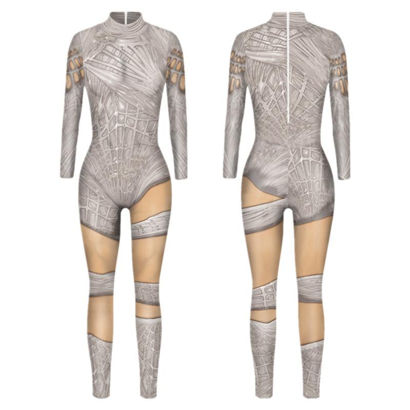 Halloween, the new D three-dimensional digital printing adult children thin long sleeves cos even