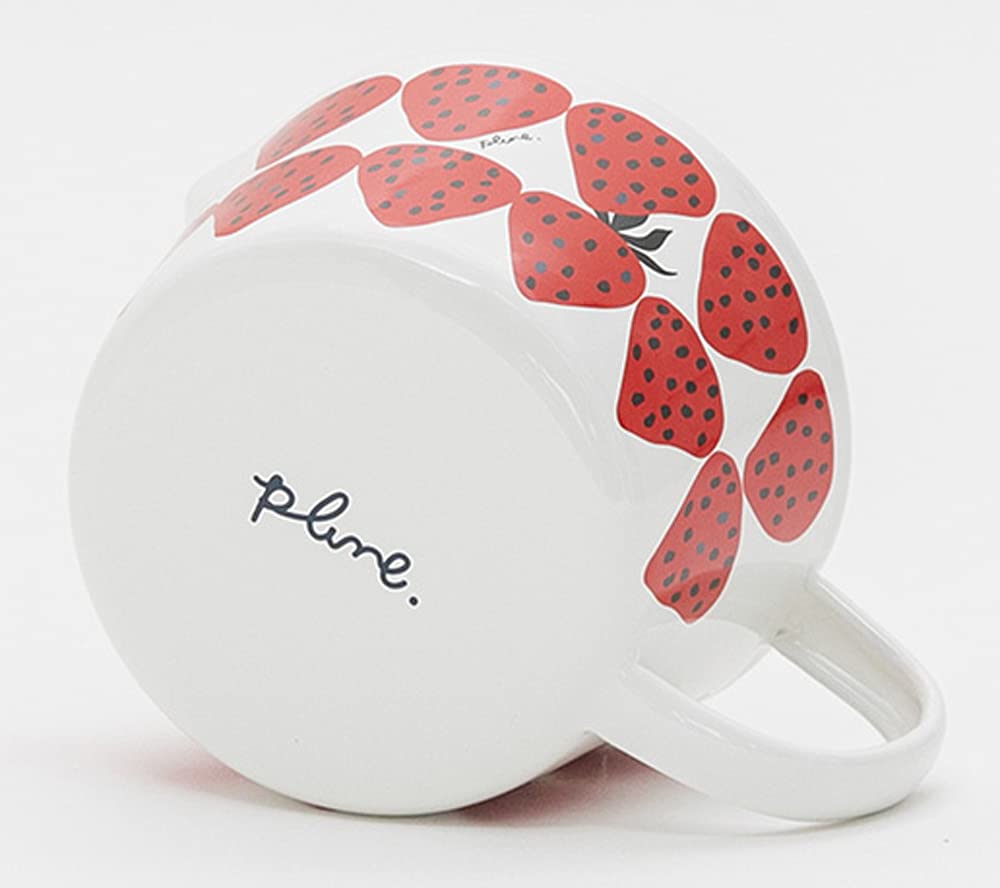 Tamahashi Plune "Prune" Measuring Cup, 450ml, Red Strawberry, Enamel, MC-603