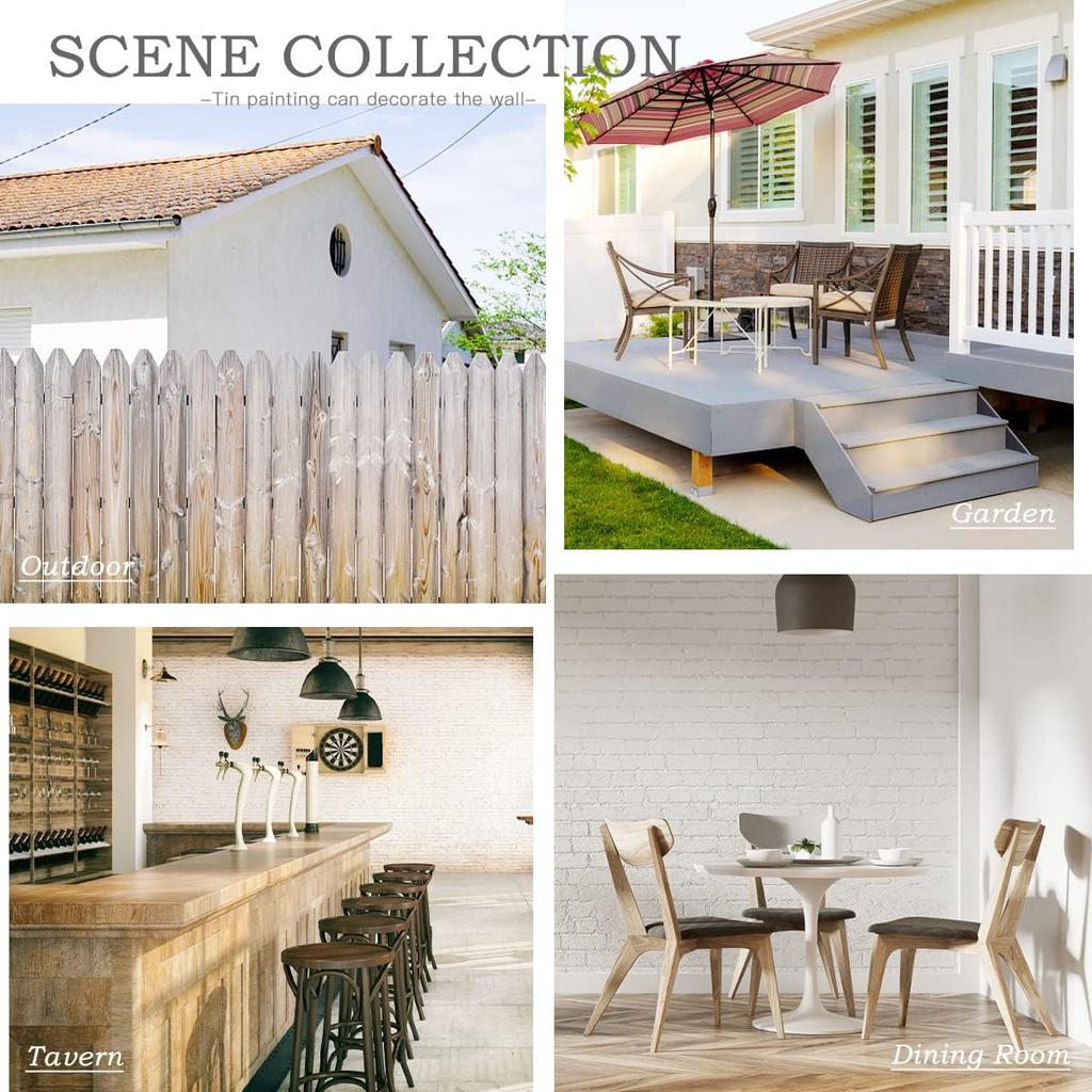 Vintage Tin Sign Flowers, White Daisy with Dew Drop Metal Sign, Retro Wall Decor for Home Cafes Office Store Pubs Club