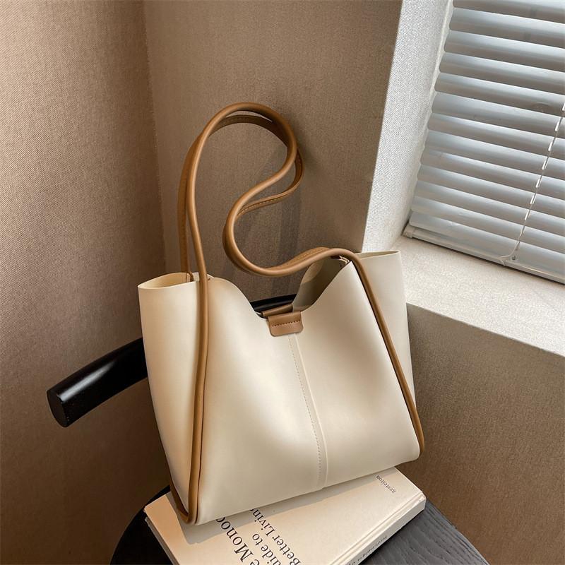 Versatile Green Pu Bucket Bag For Women 2022 Fashionable Everyday Tote