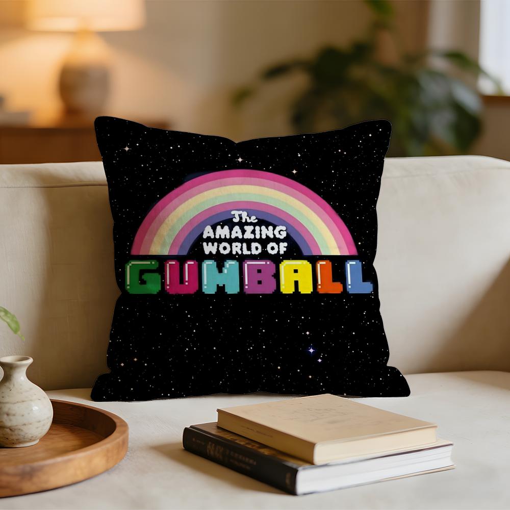 The Amazing World of Gumball Cushion Cover Short plush pillowcase for bed sofa carwashable 30x30cm