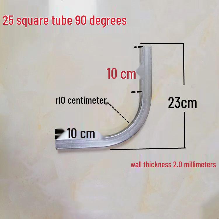 Pozinkovaný 90° kolenový držák pro čtvercovou trubku pro svařování