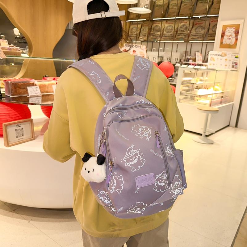 Студенческий школьный рюкзак с мультяшным принтом для девочек — фото 15