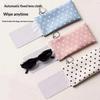 Protective Eyeglass Case Polka Dot Design Sunglasses Pouch for Fashionable Added Style