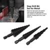 3pcs Precision Step Drill Bit Set Hex Shank Bearing Steel Step Drill Bit  Home Improvement