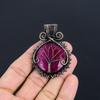 Ruby Pendant Gemstone Jewelry, 999 Copper Wire Wrapped Handmade Pendant, Latest Design Jewelry