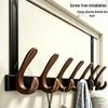 No-Drill Over-the-Door Hook Rack