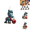 Whimsical Cartoon Style Horse Ornament For Holiday Home And Car Decor