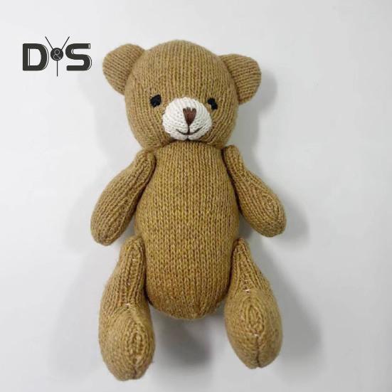 Waldorfpuppe Hase Bär Plüschtier Handgemacht Weiches Stofftier für Kinder Hypoallergen Waschbar Fantasievolle Spielbegleiterpuppe