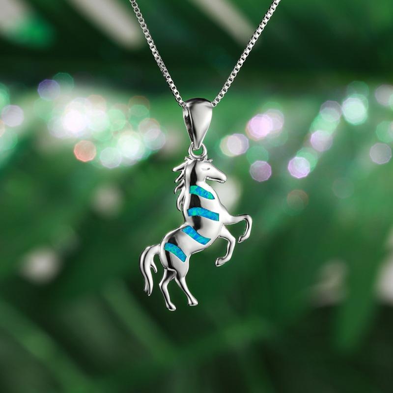 Hot Sale Opal Pony Necklace Femininity Versatile Ins Style, Neck Chain Collarbone Chain