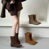 Brown Khaki Black Adult Tassel Boots Spot Female Martin Boots Hollow Low Tube Others
