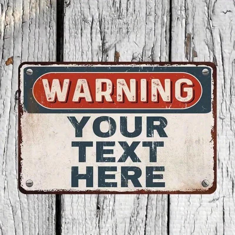 Custom Metal Sign Customizable Text Home Decor Modern Rustproof Fade Resistant Wall Art чёрный