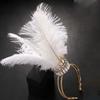 Fashionable Feathers and Diamonds Hairpieces Adjustable Fit Hair Decoration Accessory for Party and Wedding Supplies