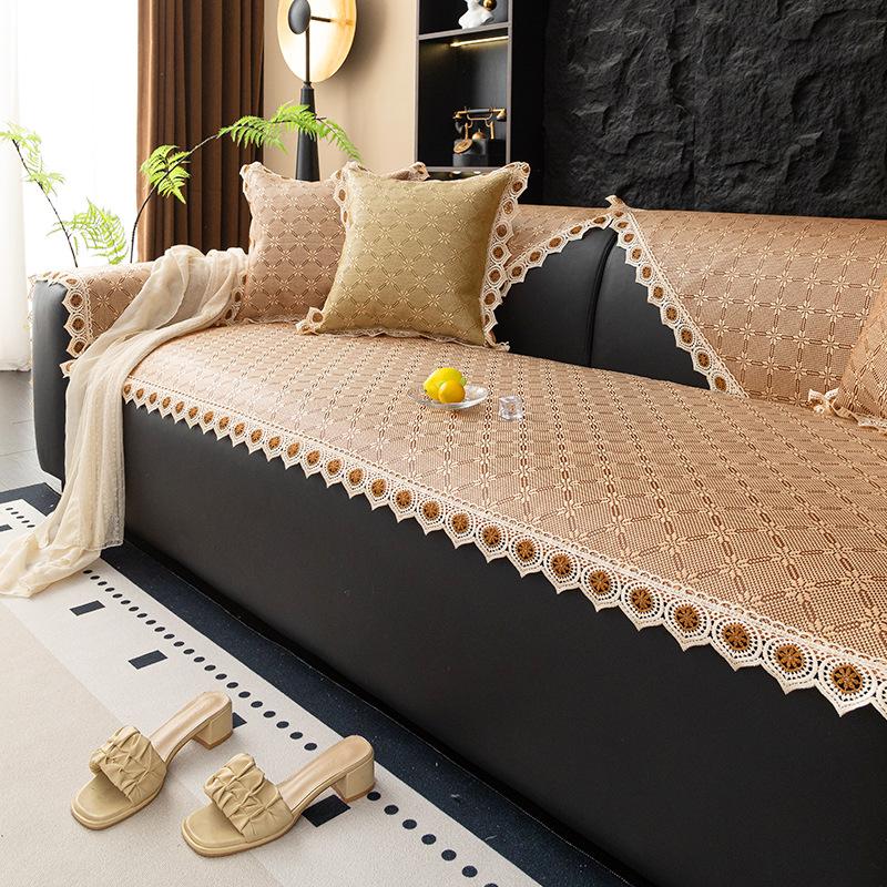New Summer Rattan Mat Sofa Cushion Mat Non-Slip Seat Cushion Simple Modern Summer Cover Towel Cover Cloth