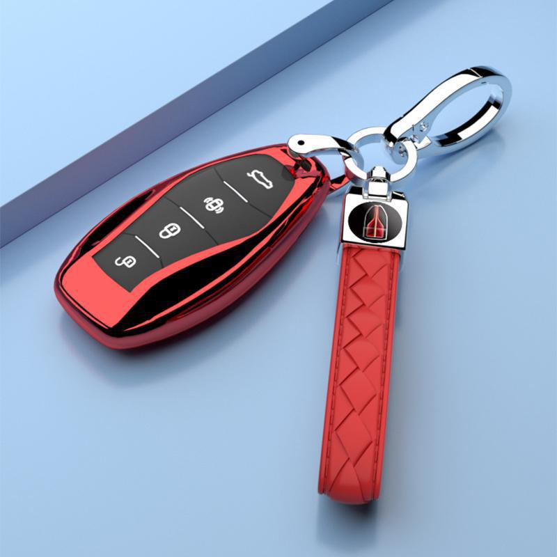 Premium HQ9 Men's Key Shell Cover for 2023 Hongqi H5 – Full Coverage with Stylish Buckle