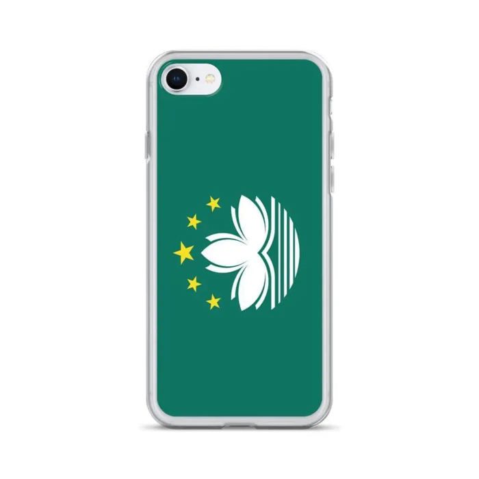 Coque iPhone - Macao - SE 2020 - Souple - Multicolore - Design Drapeau
