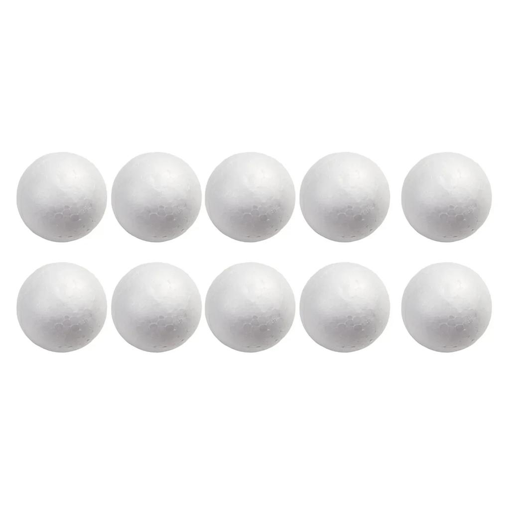 10Pcs Christmas Decoration Solid Foam Ball Balls 50mm-100mm Round DIY Accessory Handmade For Home Decor Party Celebration Gifts