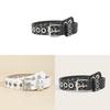Minimalist Punk Style Pu Belt With Rivet Detailing For Casual Wear 2024