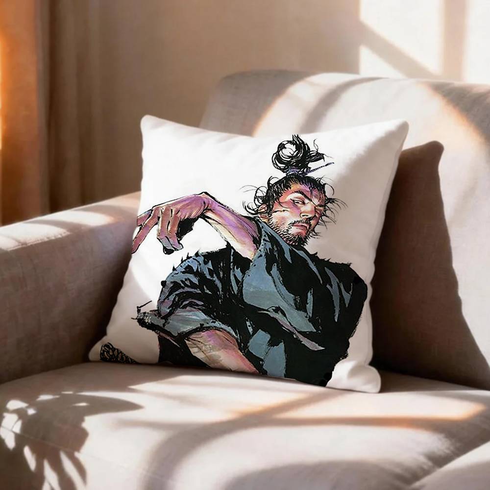 COOL Vagabond SSamurai Pillow Case Pattern Printed Pillowcase For Living Room Sofa Cushion Cover