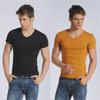 Men's Slim Fit Solid Color Short-Sleeve T-Shirt, Round Neck, Black/White Trend