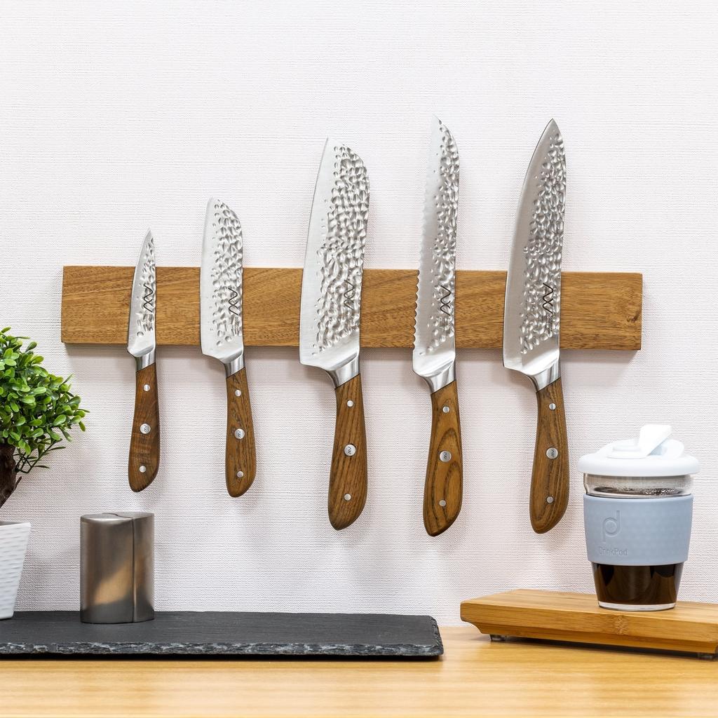 Magnetic Knife Holder for Wall with Extra Strong Magnet - 16 Inch - Knife Magnetic Strip In Acacia for Knives