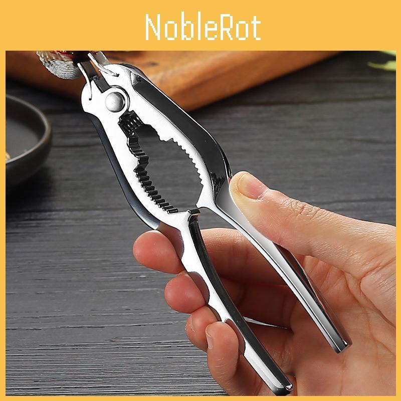 Sleek Zinc Alloy Clam Opener Essential Kitchen Tool For Effortless Shell Removal Enjoyment And