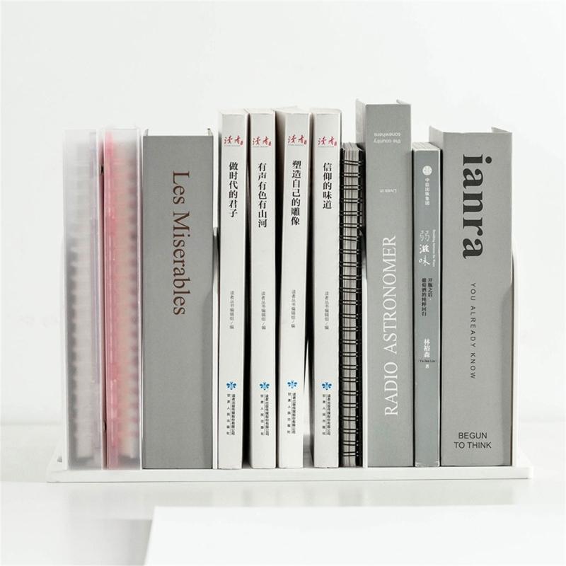 Desk Book Sorter Organizers 3 Section Desktop Book End for Shelf Book Divider Space Saving Magazine Stand 316x176x160mm
