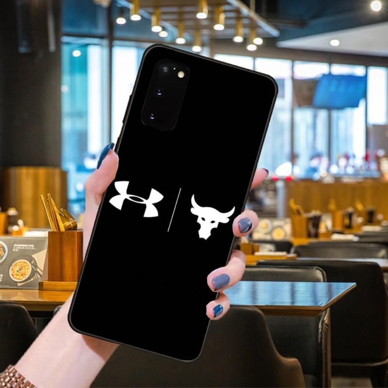 Pouzdro na telefon Project Rock pro Samsung Galaxy S6 S7 S8 S9 S10 S21 S22 Plus Ultra Měkký Černý Kryt na Telefon