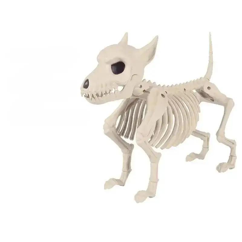 Halloween Skeleton Decoration Props Simulation Animal Model Skeleton Wolf Skeleton Indoor Outdoor Garden Halloween Decoration