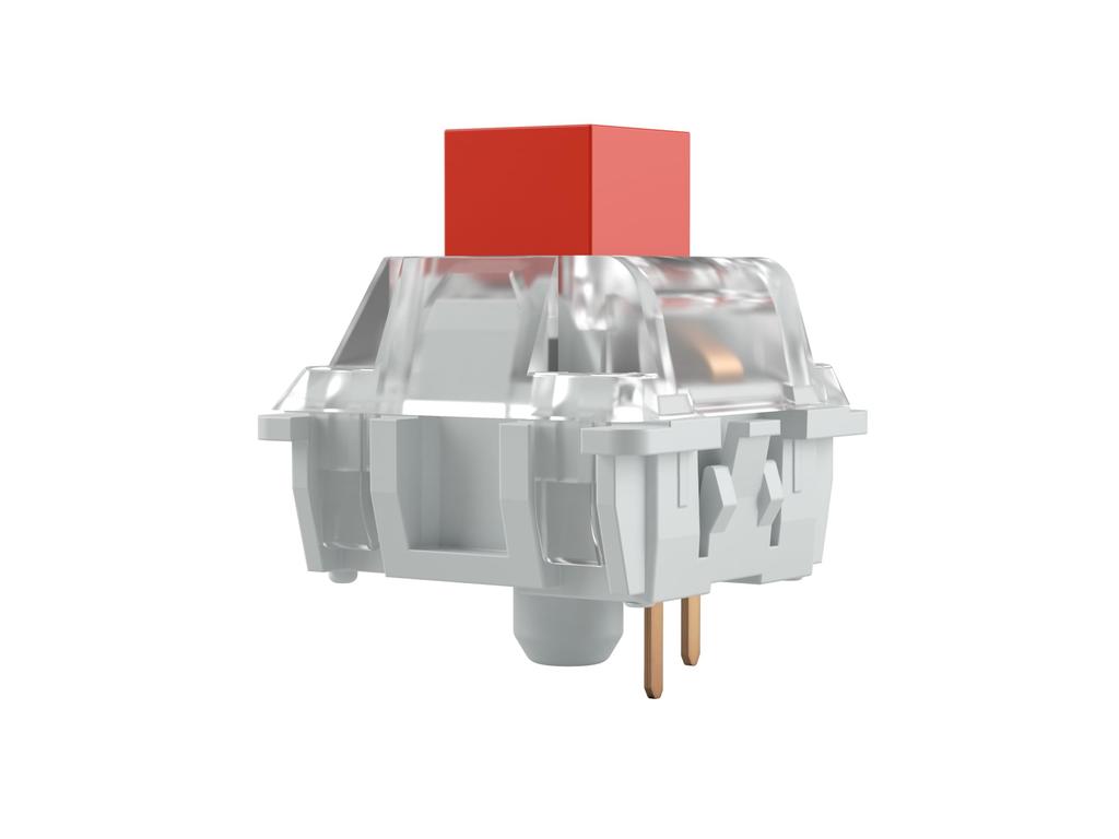 Glorious Kailh Linear Key Switches, Red, 3-Pin, 120-Piece Hot-Swap Compatible with Gaming Mechanical Keyboards