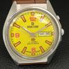 AUTOMATIC VINTAGE RICOH R31 JAPAN MENS YELLOW COLOR DIAL WATCH A707689-1