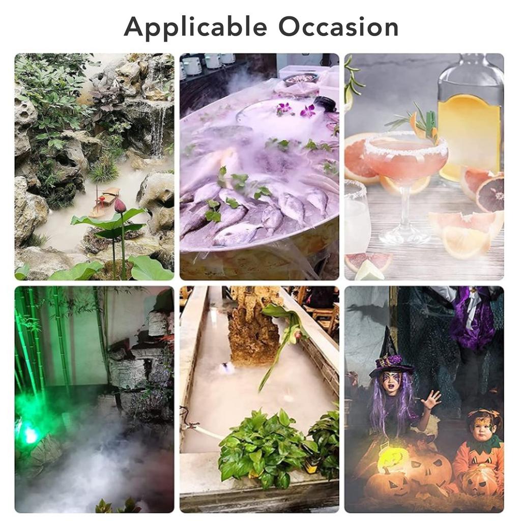 1.5m Cable Ultrasonic Water Pond Fountain Fogger 12 Heads Quiet IP67 Water Proof Ultrasonic Mist Maker DC45-48V