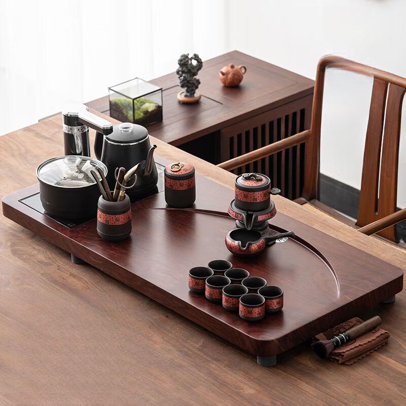 Jiakangming Automatic Solid Wood Tea Set