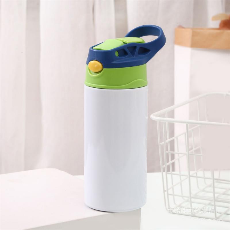 350ML Children Kids Thermos DIY LOGO Customize Photo Name Colorful Printing Full Around Bottle Creative Gift School Kindergarten