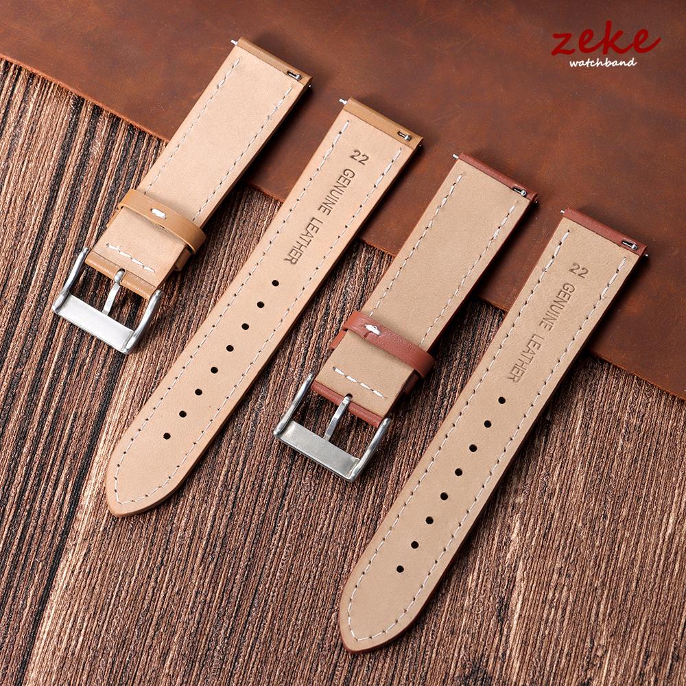 Top Grain Genuine Leather Watch Band Quick Release 18mm 20mm 22mm 24mm Watch Strap Retro Brown Black Cowhide Bands for Men Women