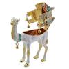 White Camel Figurine, 4.49-inch Trinket Jewelry Box with Hinges, Gold-Plated Crystal Enamel, Home Decor, Special Occasion Gift